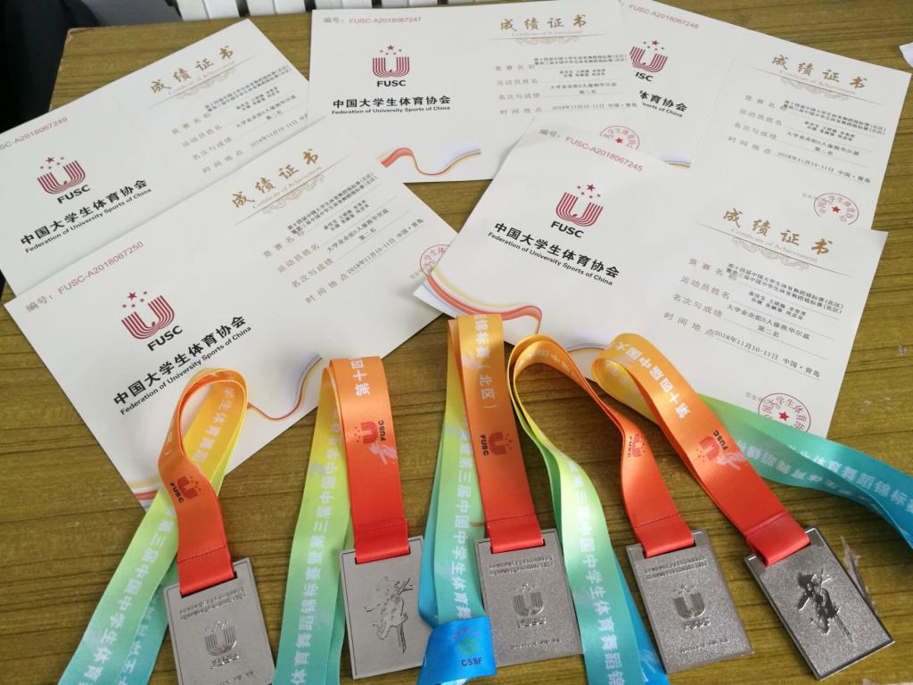 伊春职业学院体育舞蹈代表队荣获第十四届中国大学生体育舞蹈锦标赛六人集体项目亚军